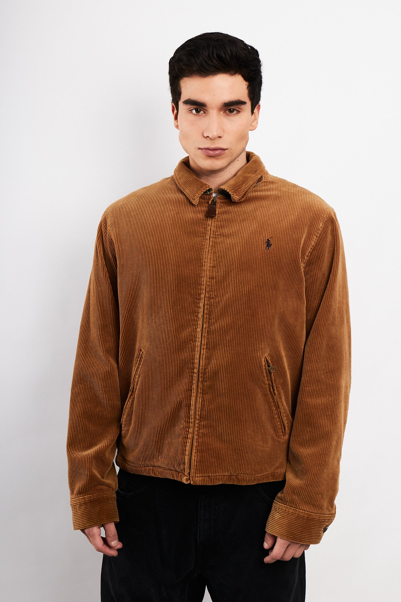 2000 Vintage Polo Ralph Lauren Corduroy Harrington Jacket (M/L)