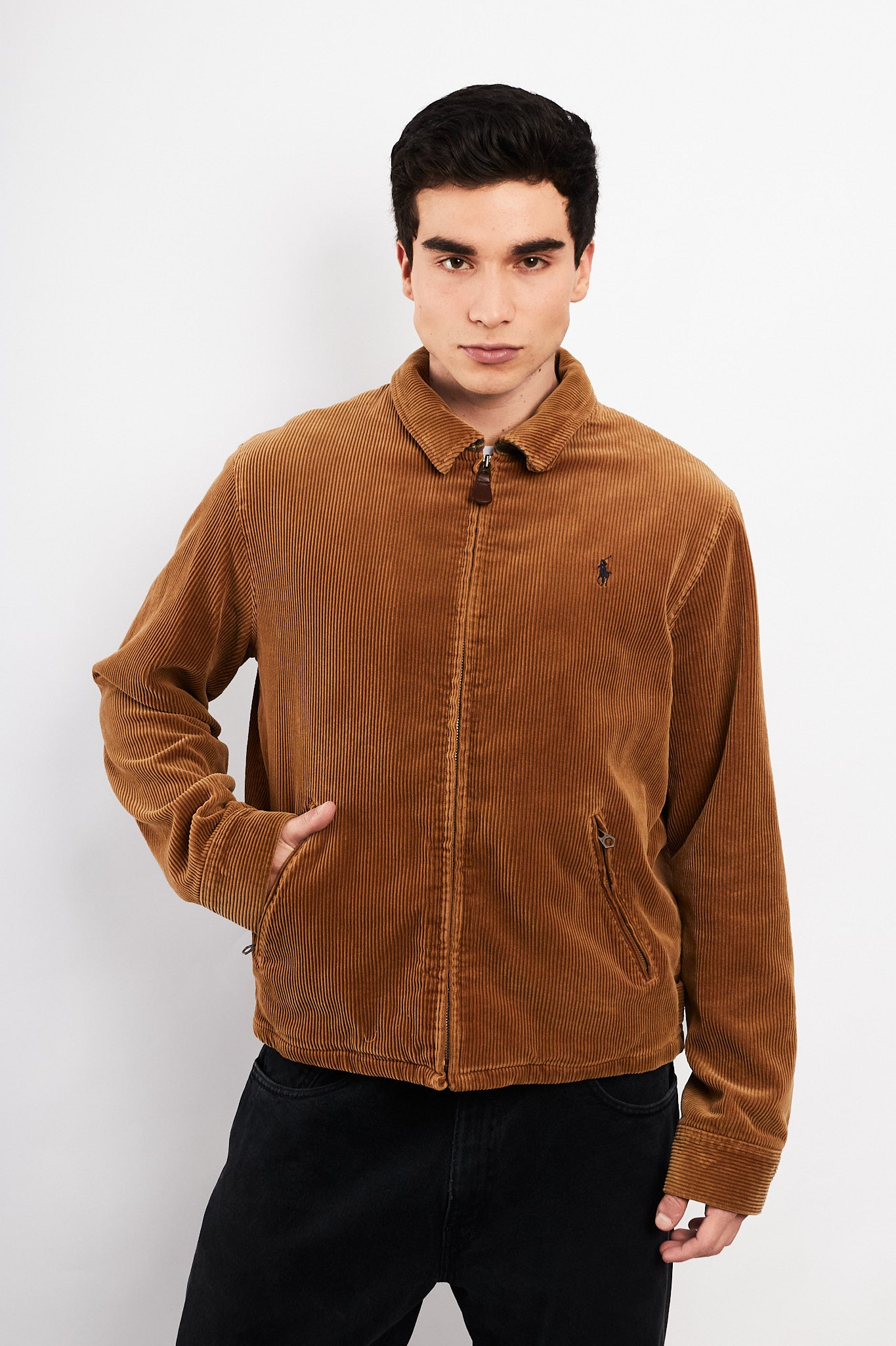 2000 Vintage Polo Ralph Lauren Corduroy Harrington Jacket (M/L)