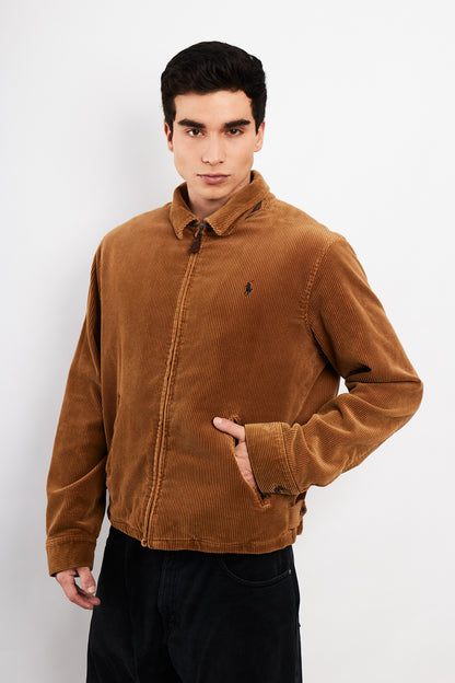 2000 Vintage Polo Ralph Lauren Corduroy Harrington Jacket (M/L)