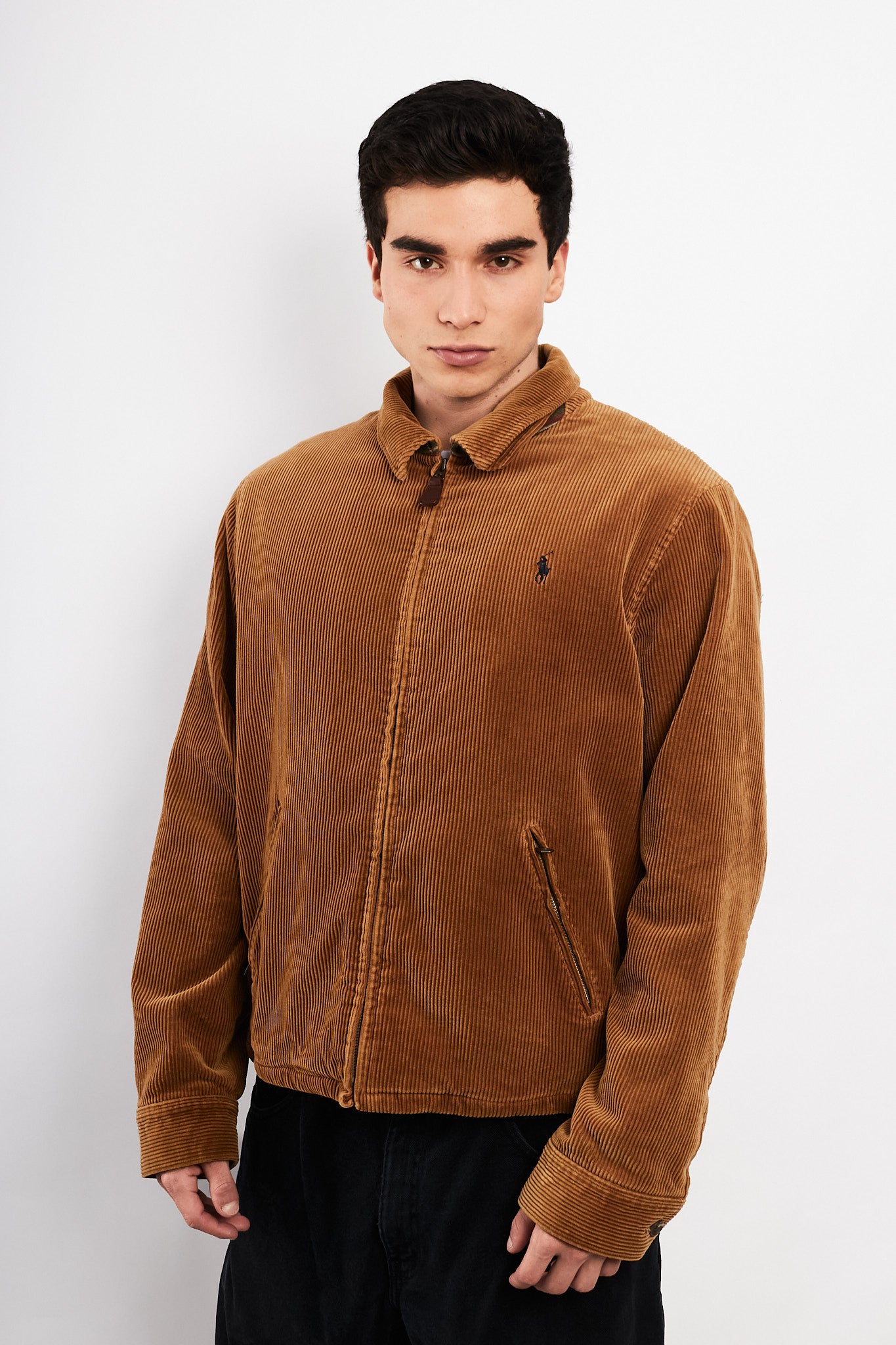 2000 Vintage Polo Ralph Lauren Corduroy Harrington Jacket (M/L)