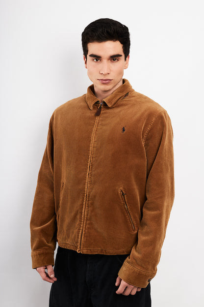 2000 Vintage Polo Ralph Lauren Corduroy Harrington Jacket (M/L)