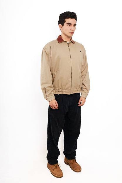 2000 Vintage Polo Ralph Lauren Corduroy Collar Harrrington (M)