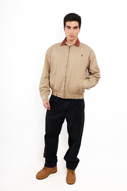 2000 Vintage Polo Ralph Lauren Corduroy Collar Harrrington (M)