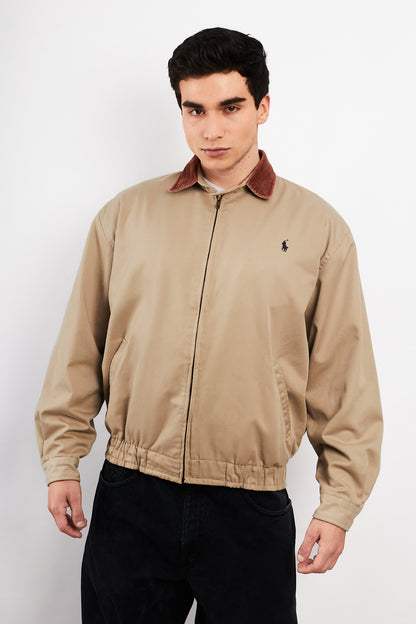 2000 Vintage Polo Ralph Lauren Corduroy Collar Harrrington (M)