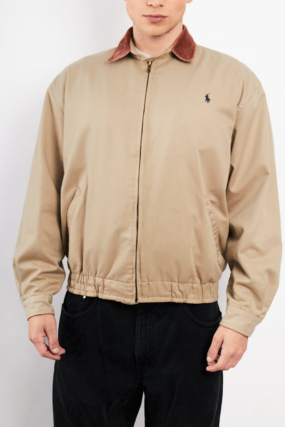 2000 Vintage Polo Ralph Lauren Corduroy Collar Harrrington (M)