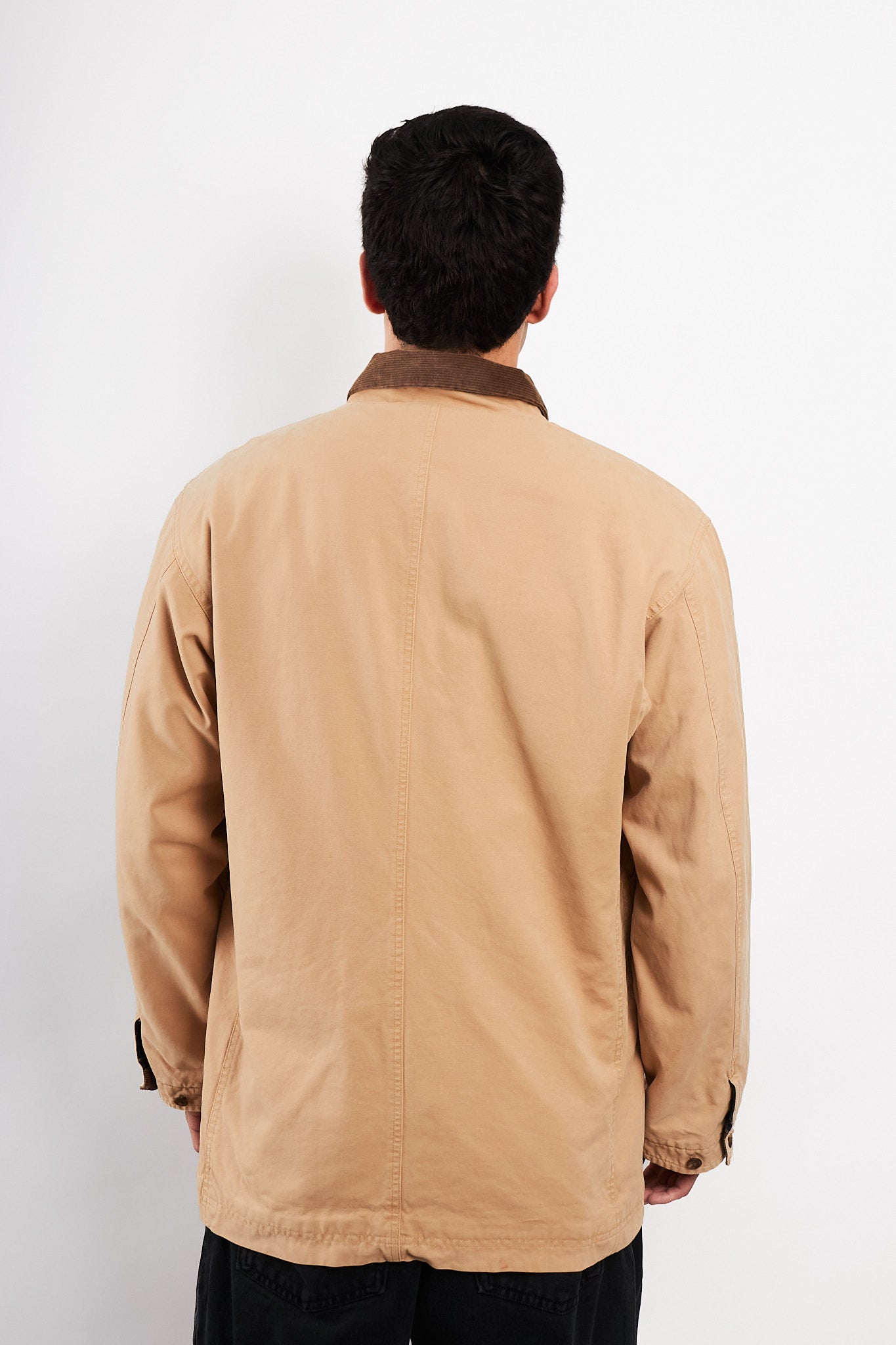 2000s Vintage Polo Ralph Lauren Cordroy Collar Michigan Chore Coat (M/L)