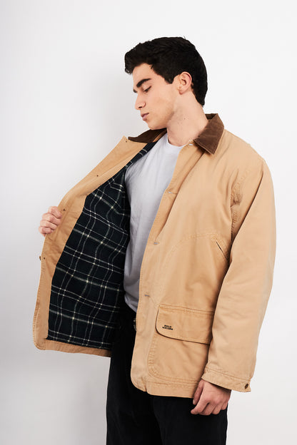 2000s Vintage Polo Ralph Lauren Cordroy Collar Michigan Chore Coat (M/L)