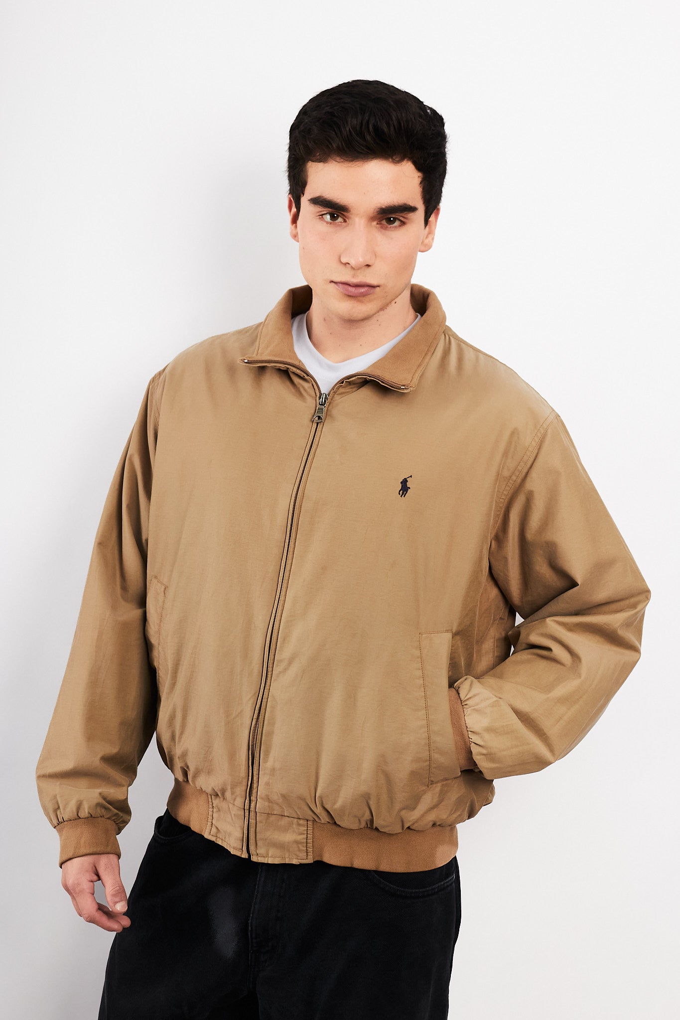 2000 Vintage Polo Ralph Lauren Khahki Harrington (M/L)