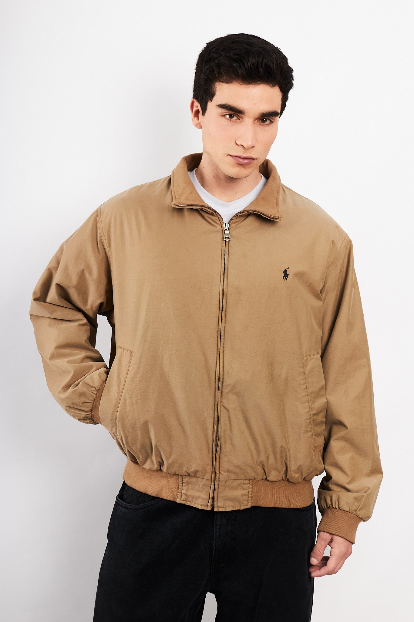 2000 Vintage Polo Ralph Lauren Khahki Harrington (M/L)