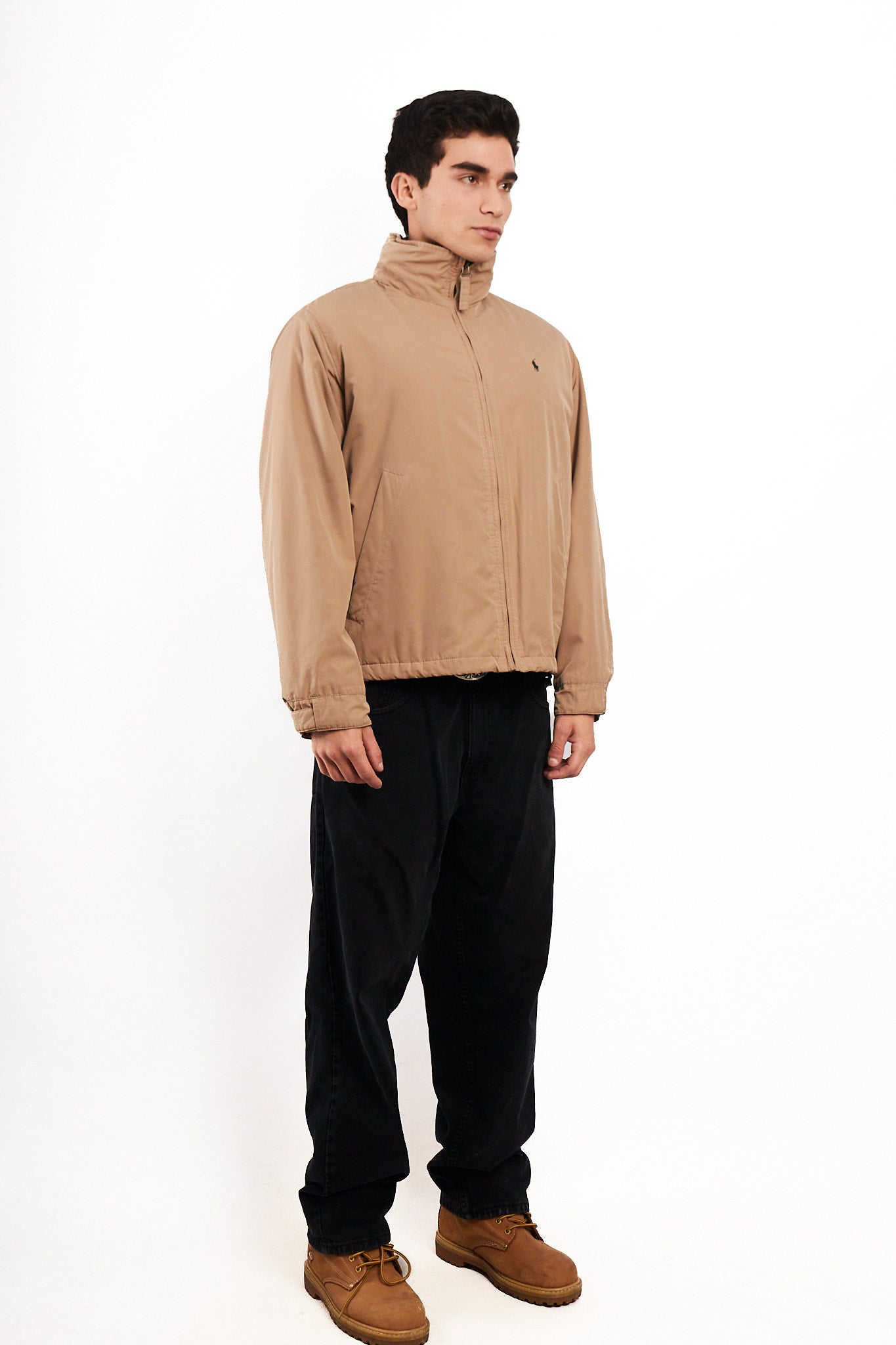 2000 Vintage Polo Ralph Lauren Impermeable Khakhi Bomber Jacket (M)