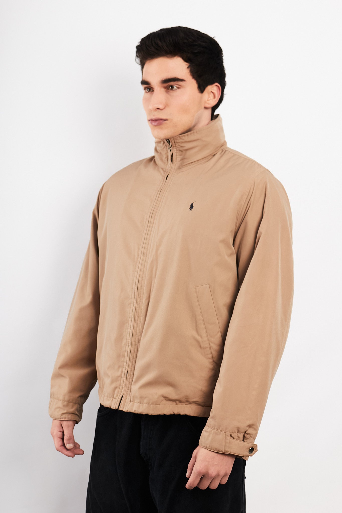 2000 Vintage Polo Ralph Lauren Impermeable Khakhi Bomber Jacket (M)