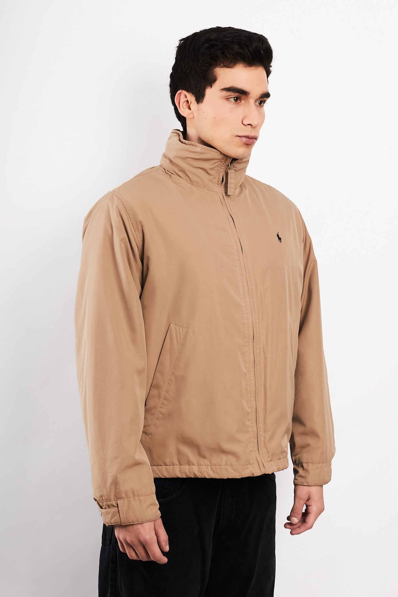 2000 Vintage Polo Ralph Lauren Impermeable Khakhi Bomber Jacket (M)