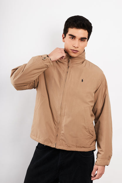 2000 Vintage Polo Ralph Lauren Impermeable Khakhi Bomber Jacket (M)