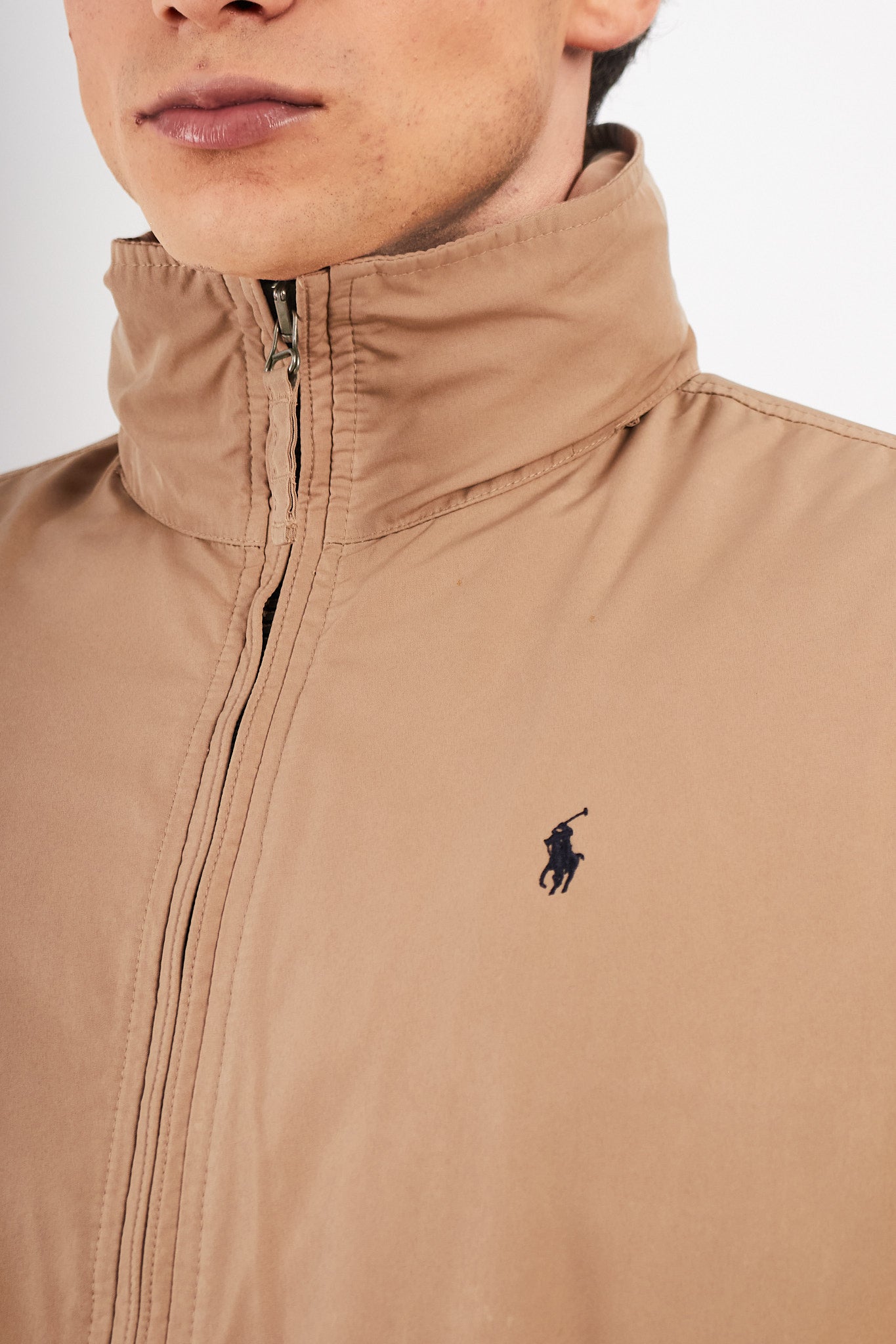 2000 Vintage Polo Ralph Lauren Impermeable Khakhi Bomber Jacket (M)