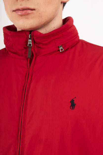 2010 Polo Ralph Lauren Impermeable Crimson Red Bomber Jacket (L)