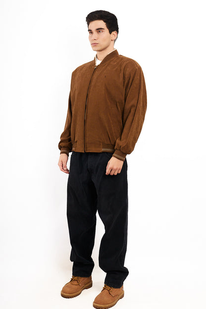 1990 Vintage Polo Ralph Lauren Tobacco Peachsin Bomber Jacket (M/L)