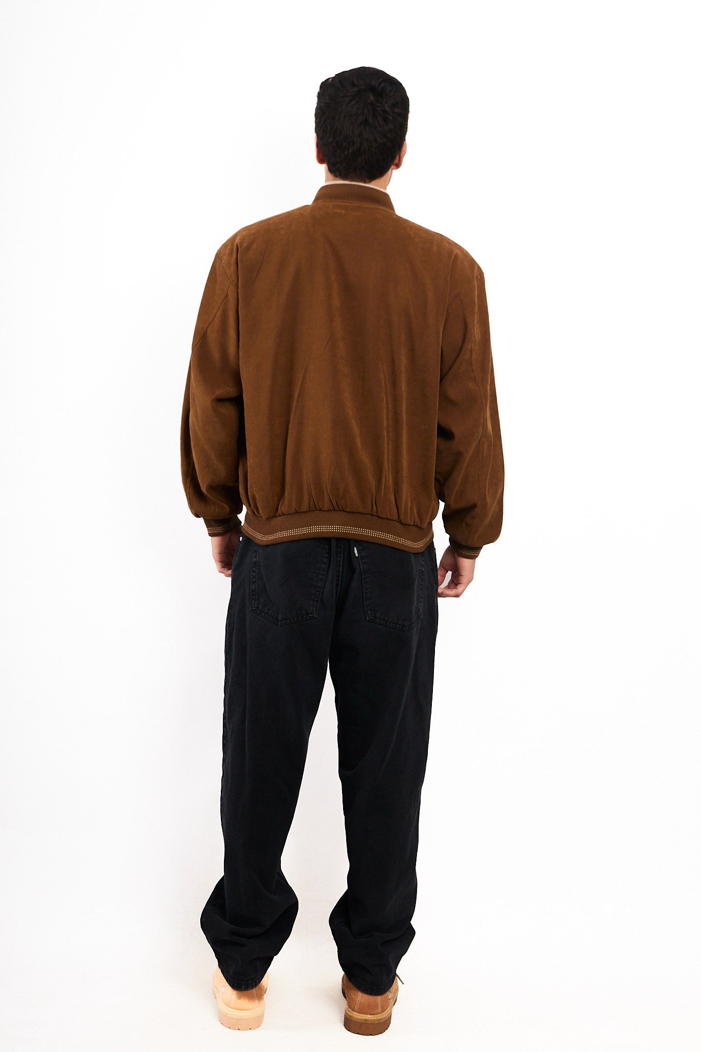 1990 Vintage Polo Ralph Lauren Tobacco Peachsin Bomber Jacket (M/L)