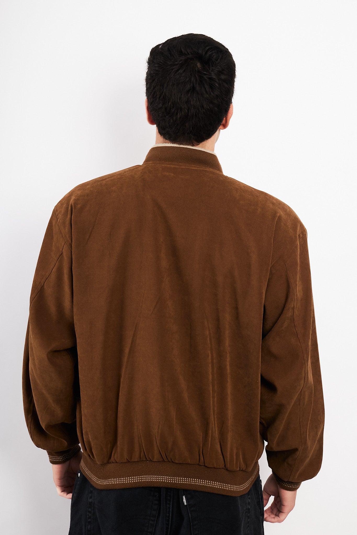 1990 Vintage Polo Ralph Lauren Tobacco Peachsin Bomber Jacket (M/L)