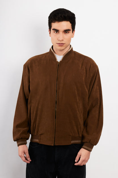 1990 Vintage Polo Ralph Lauren Tobacco Peachsin Bomber Jacket (M/L)