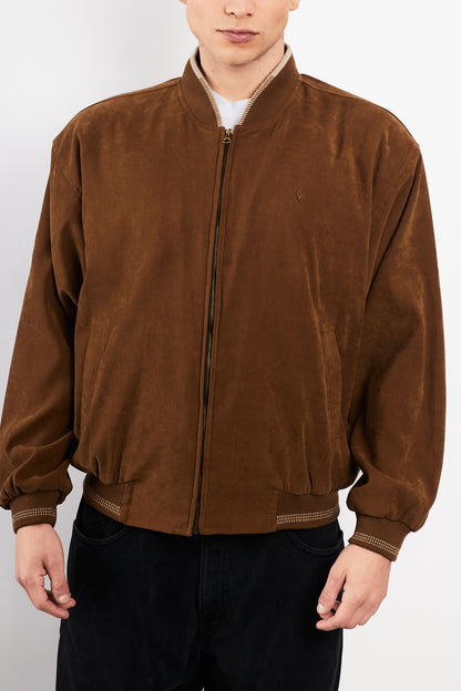 1990 Vintage Polo Ralph Lauren Tobacco Peachsin Bomber Jacket (M/L)
