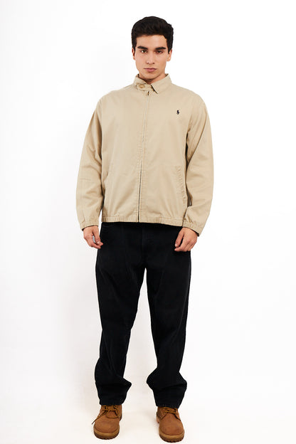 2000 Vintage Polo Ralph Lauren Beige Harrington (L/XL)