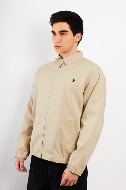 2000 Vintage Polo Ralph Lauren Beige Harrington (L/XL)