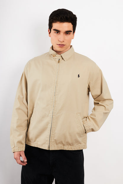 2000 Vintage Polo Ralph Lauren Beige Harrington (L/XL)