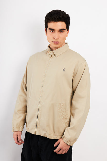 2000 Vintage Polo Ralph Lauren Beige Harrington (L/XL)