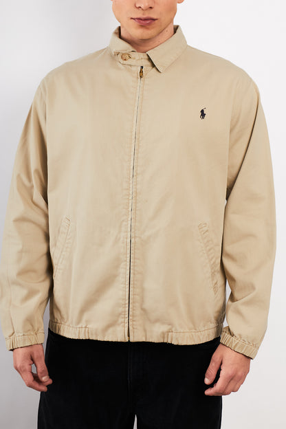 2000 Vintage Polo Ralph Lauren Beige Harrington (L/XL)