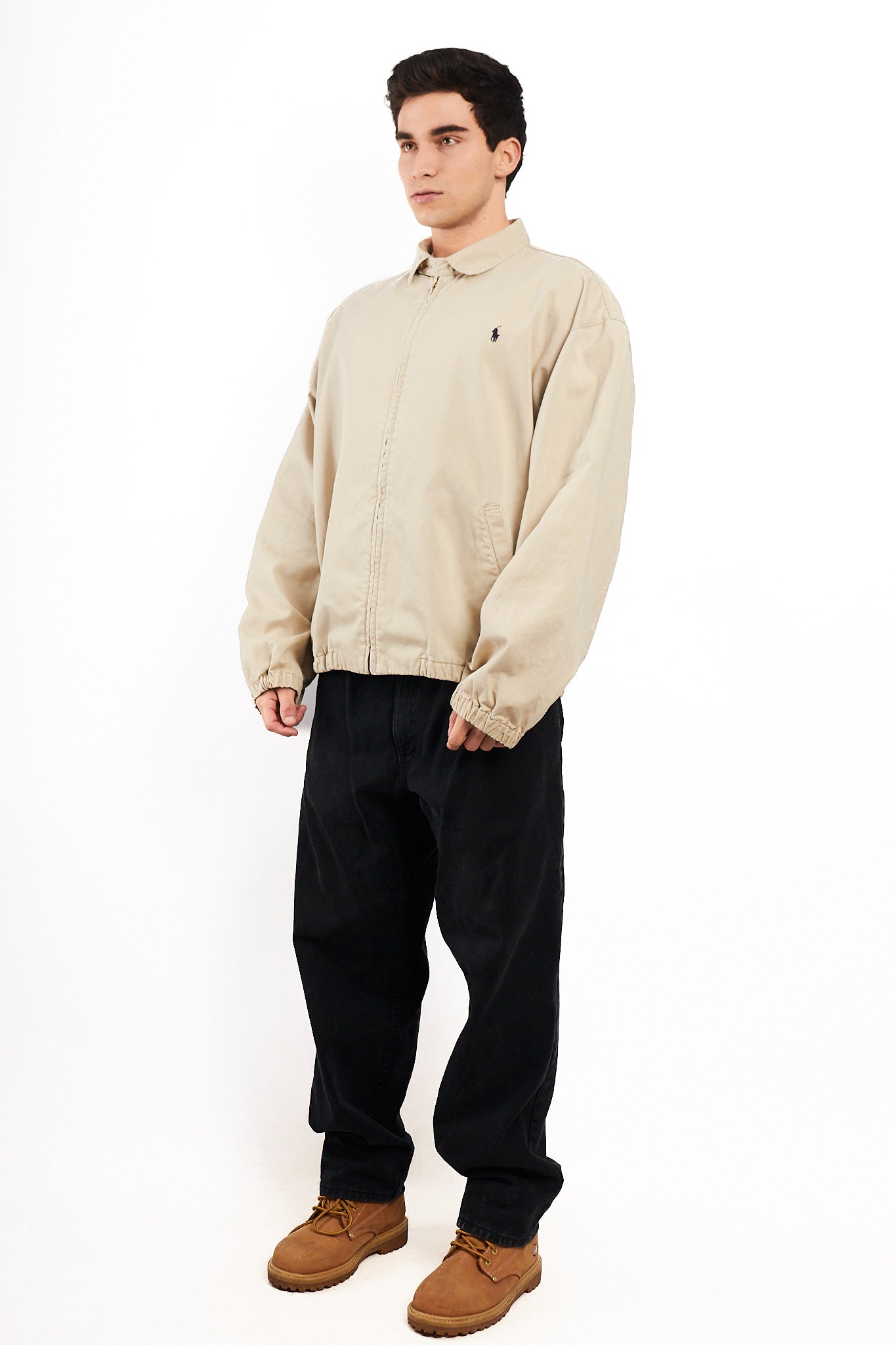2000 Vintage Polo Ralph Lauren Beige Harrington (M/L)