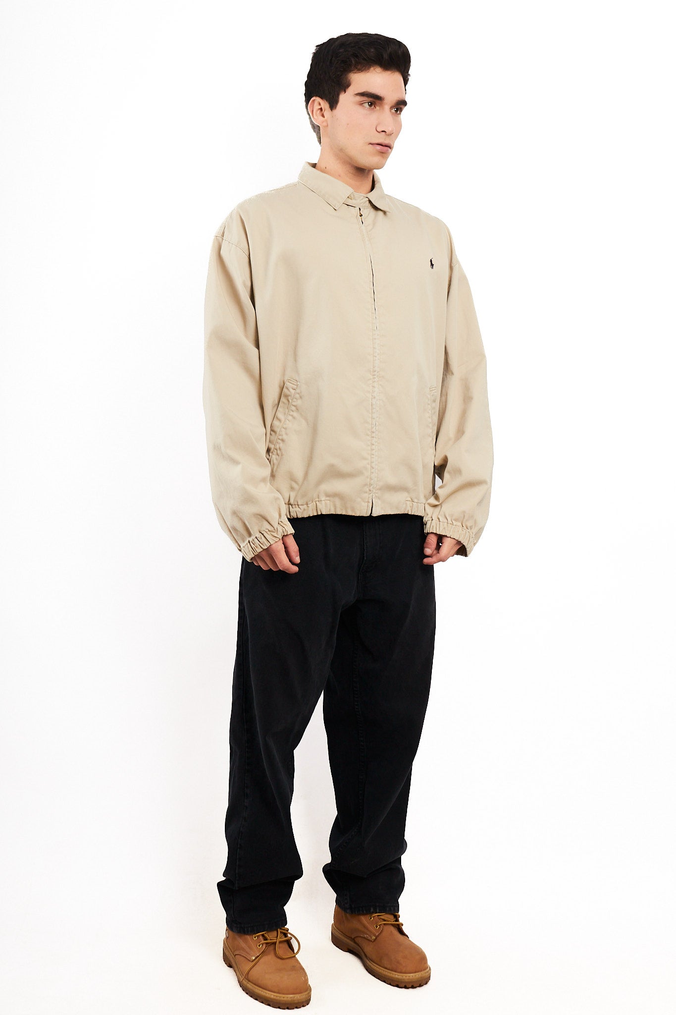 2000 Vintage Polo Ralph Lauren Beige Harrington (M/L)