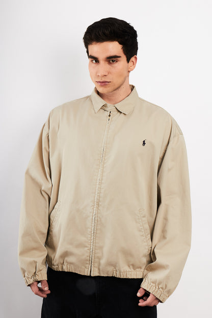 2000 Vintage Polo Ralph Lauren Beige Harrington (M/L)