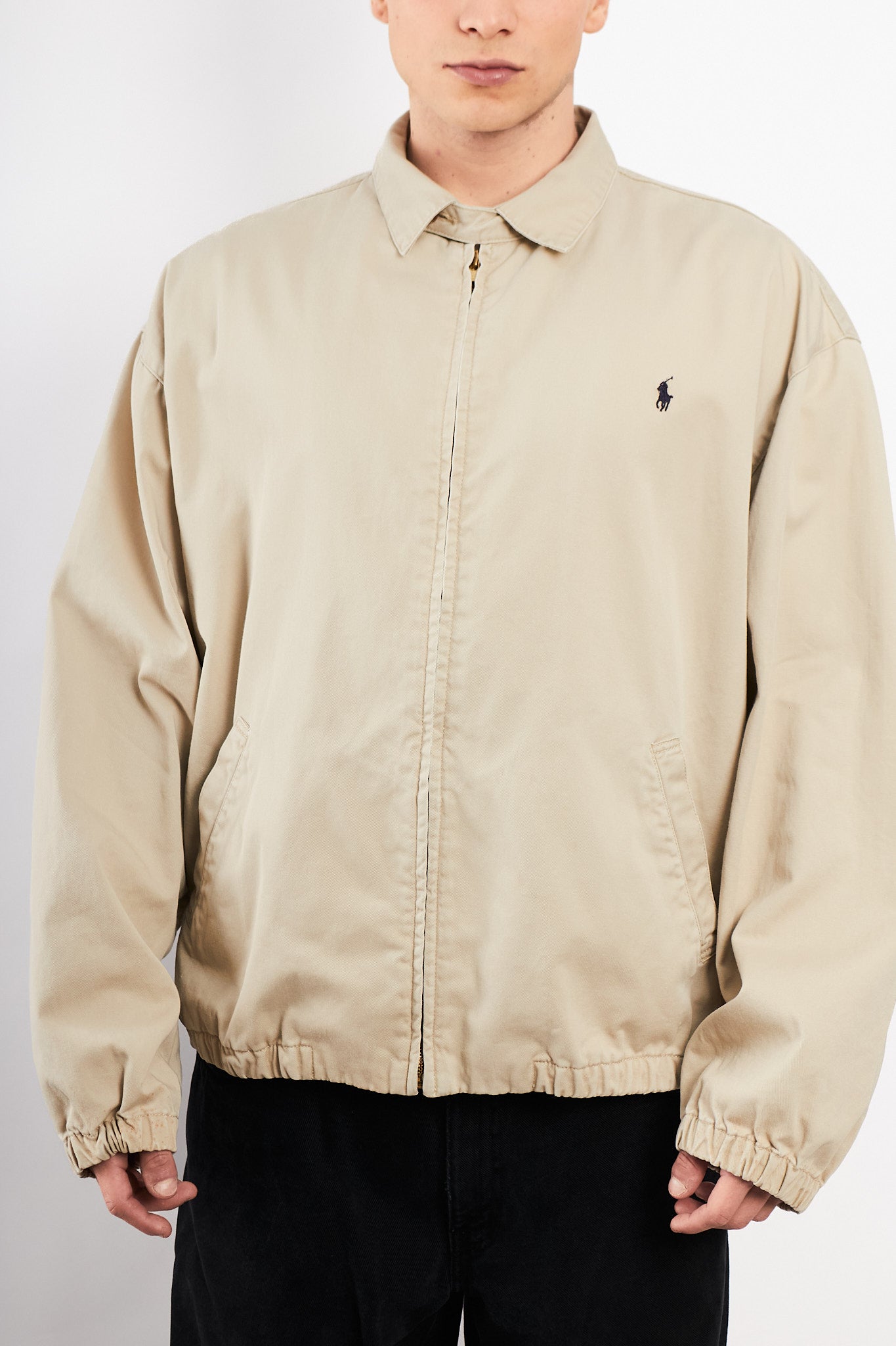 2000 Vintage Polo Ralph Lauren Beige Harrington (M/L)