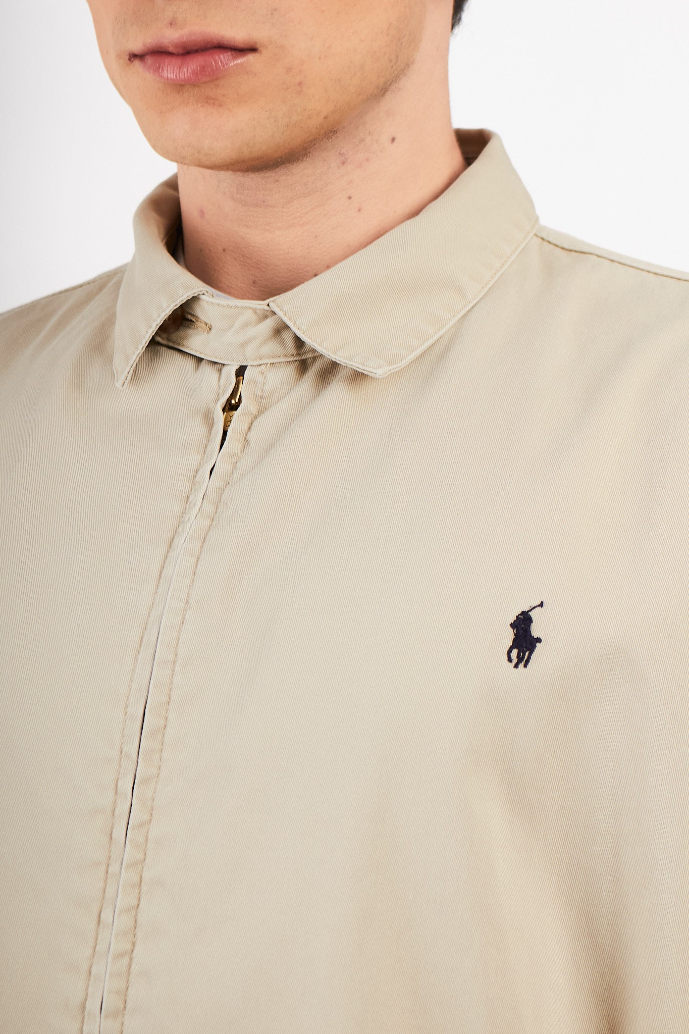 2000 Vintage Polo Ralph Lauren Beige Harrington (M/L)