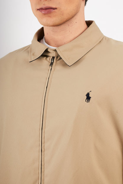 2000 Vintage Polo Ralph Lauren Khakhi Bi- Swing Impermeable Harrington (XL)