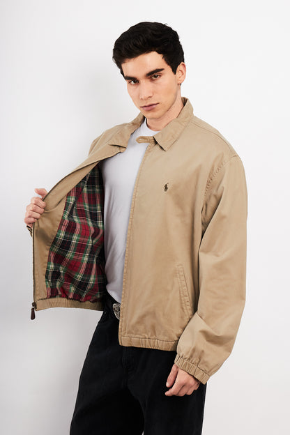 2000 Vintage Polo Ralph Lauren Camel Harrington (L)