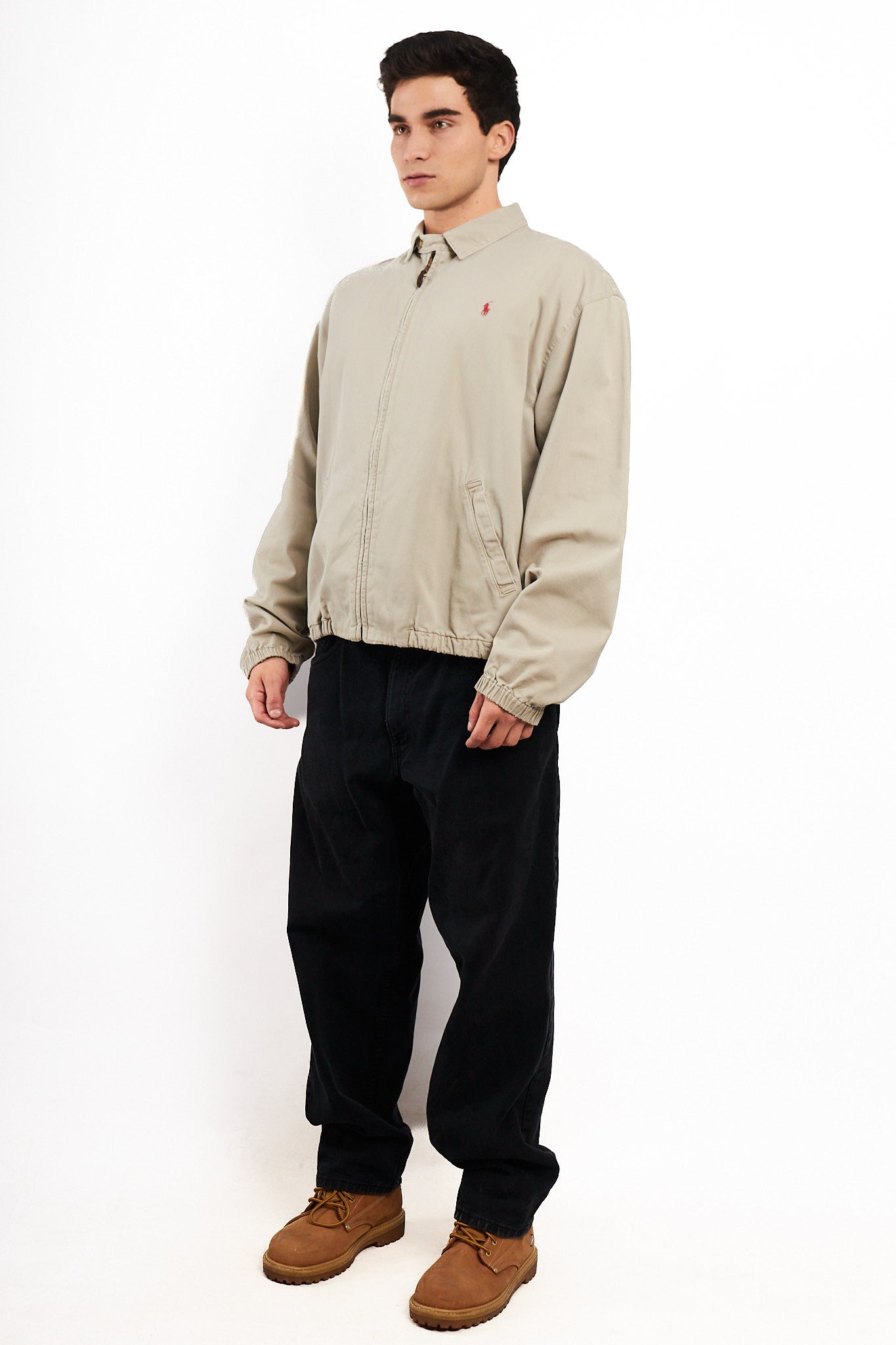 2000 Vintage Polo Ralph Lauren Cream Harrington (L)
