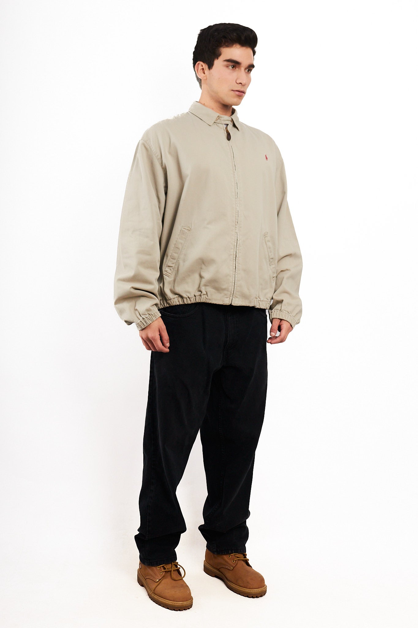 2000 Vintage Polo Ralph Lauren Cream Harrington (L)