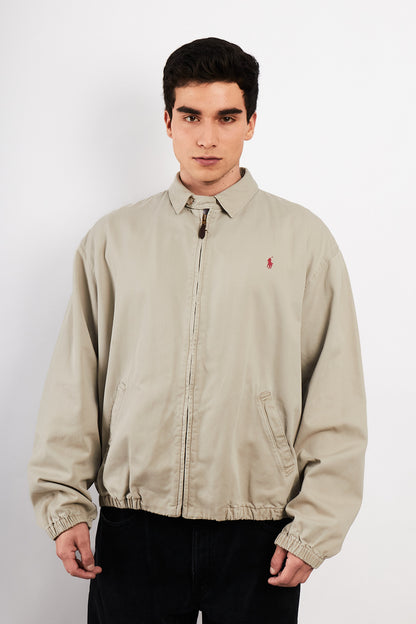 2000 Vintage Polo Ralph Lauren Cream Harrington (L)