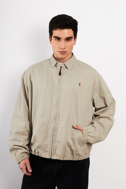 2000 Vintage Polo Ralph Lauren Cream Harrington (L)
