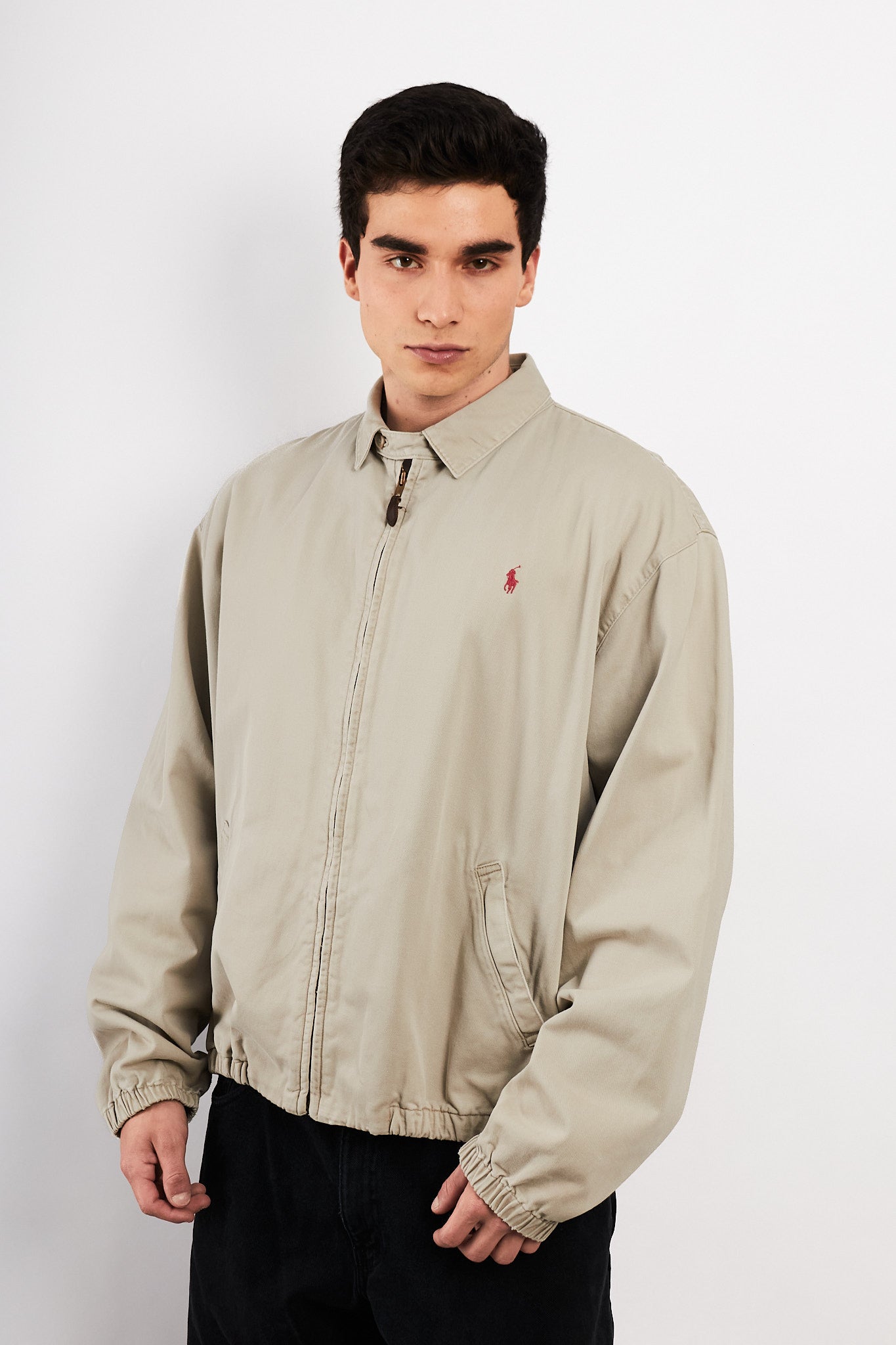 2000 Vintage Polo Ralph Lauren Cream Harrington (L)