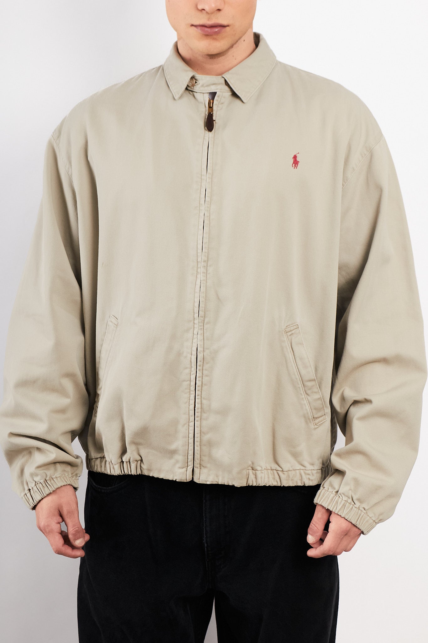 2000 Vintage Polo Ralph Lauren Cream Harrington (L)