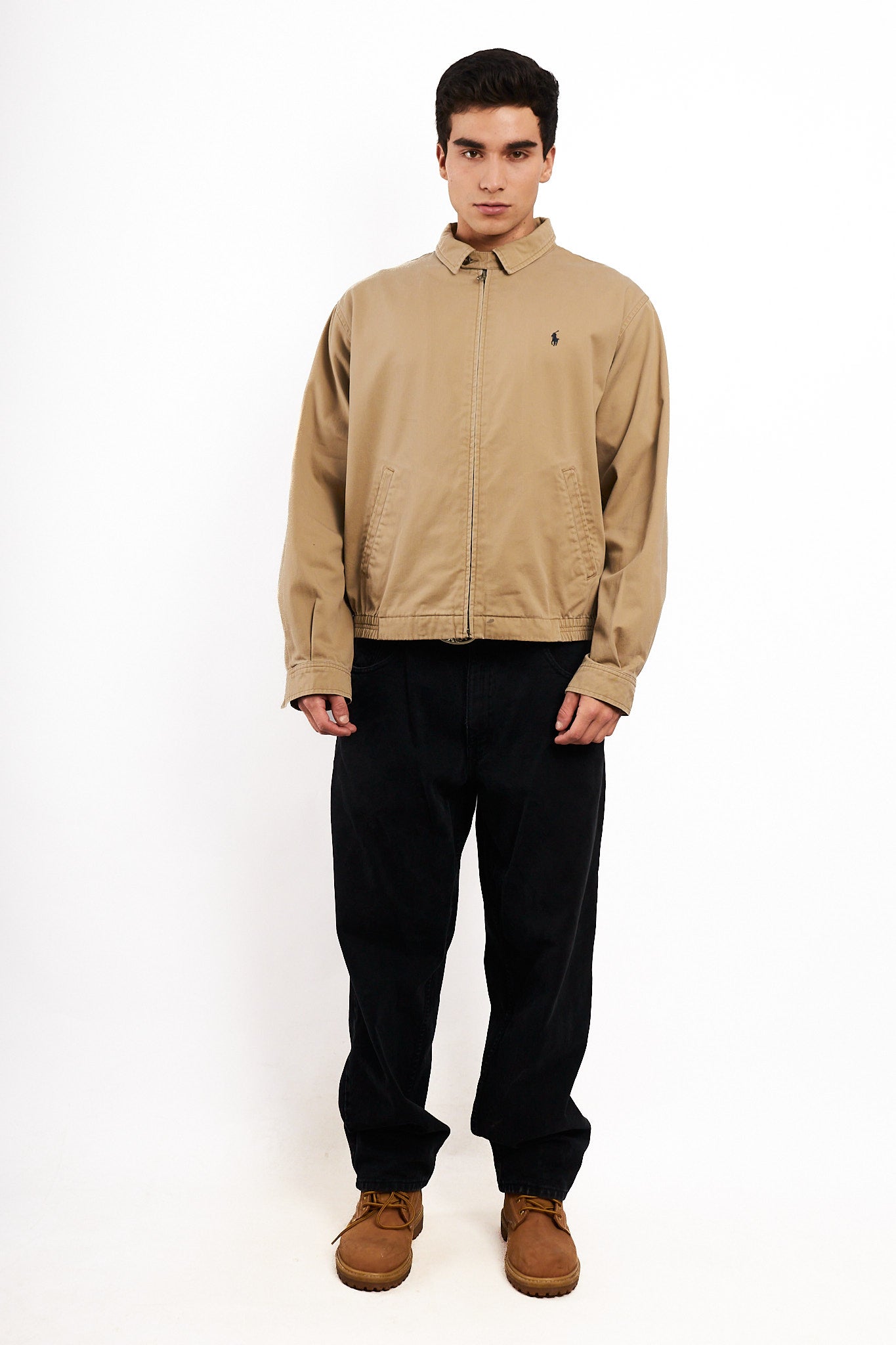 2000 Vintage Polo Ralph Lauren Camel Harrington Jacket (M/L)