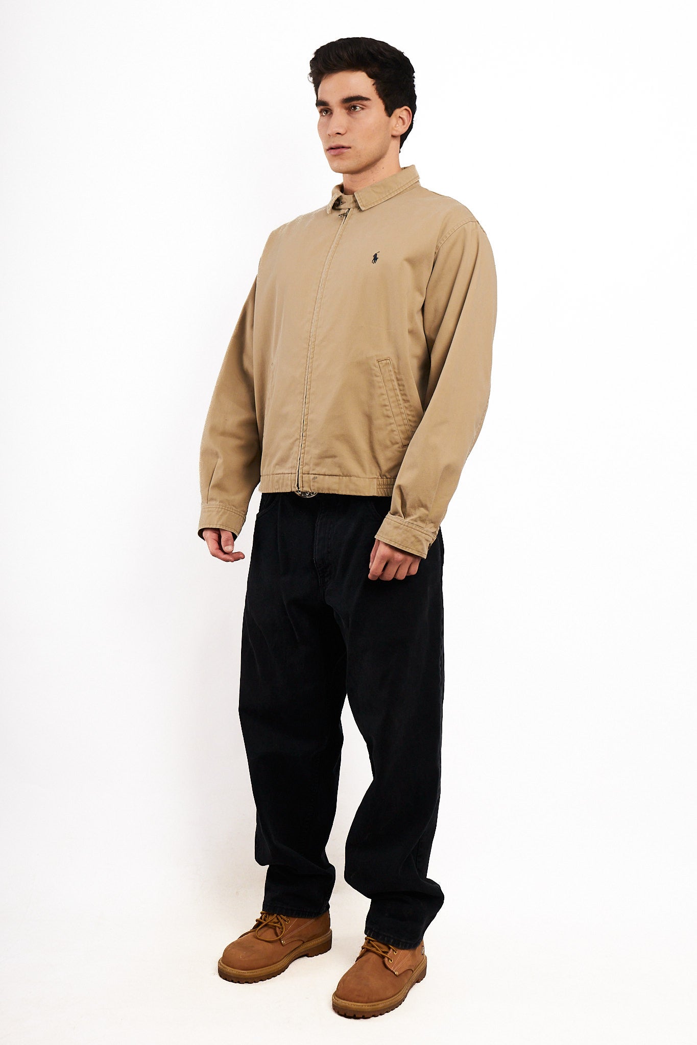 2000 Vintage Polo Ralph Lauren Camel Harrington Jacket (M/L)