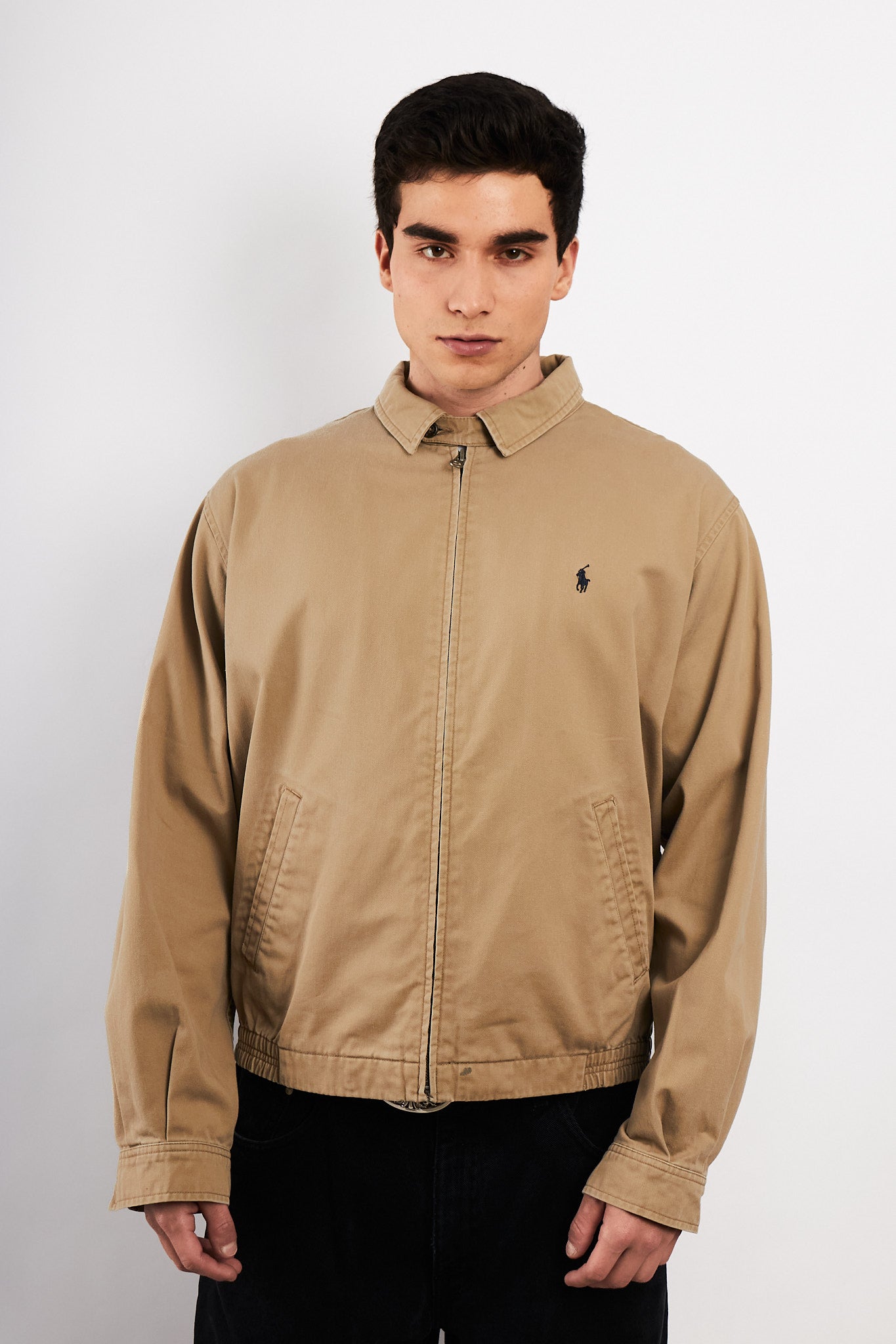 2000 Vintage Polo Ralph Lauren Camel Harrington Jacket (M/L)