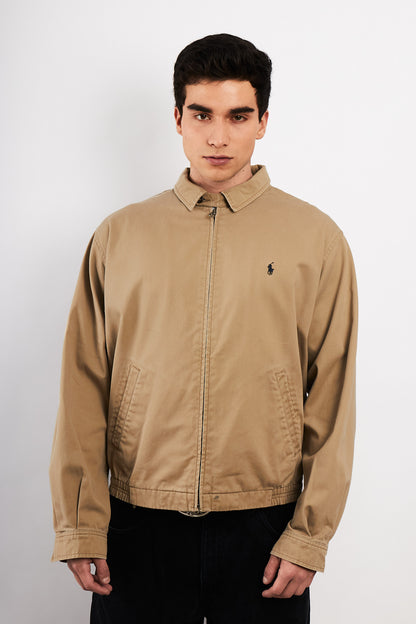 2000 Vintage Polo Ralph Lauren Camel Harrington Jacket (M/L)