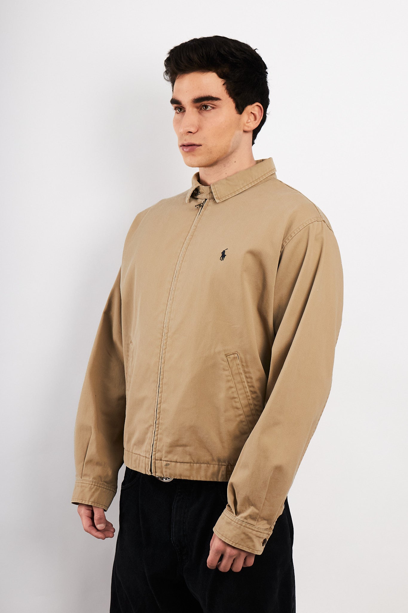 2000 Vintage Polo Ralph Lauren Camel Harrington Jacket (M/L)