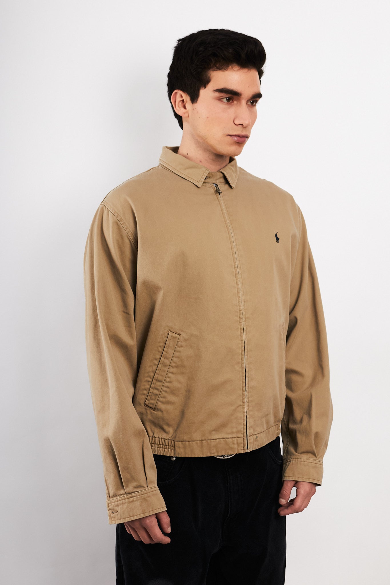 2000 Vintage Polo Ralph Lauren Camel Harrington Jacket (M/L)