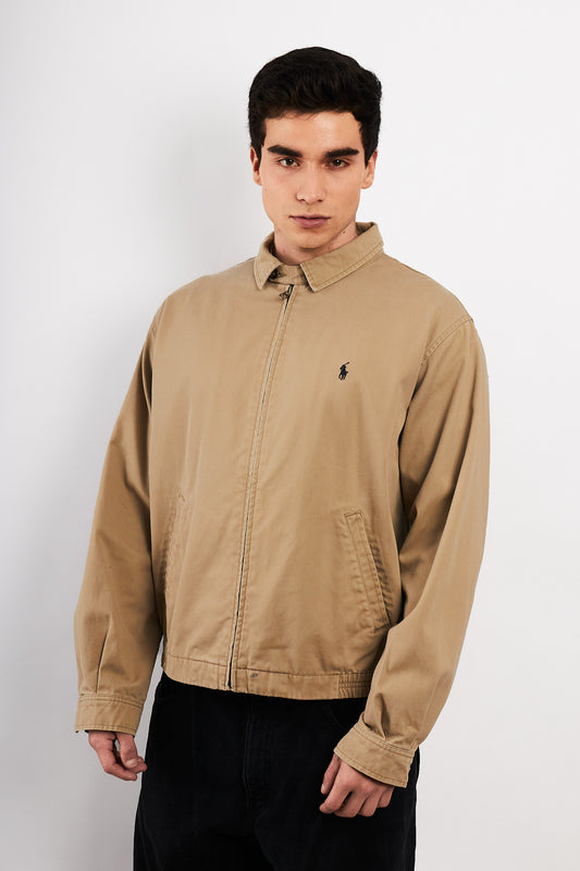 2000 Vintage Polo Ralph Lauren Camel Harrington Jacket (M/L)