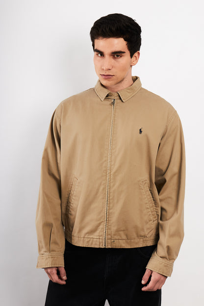 2000 Vintage Polo Ralph Lauren Camel Harrington Jacket (M/L)